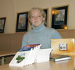 Короткова Юлия во время получения призов за участие в конкурсе 2006-2007